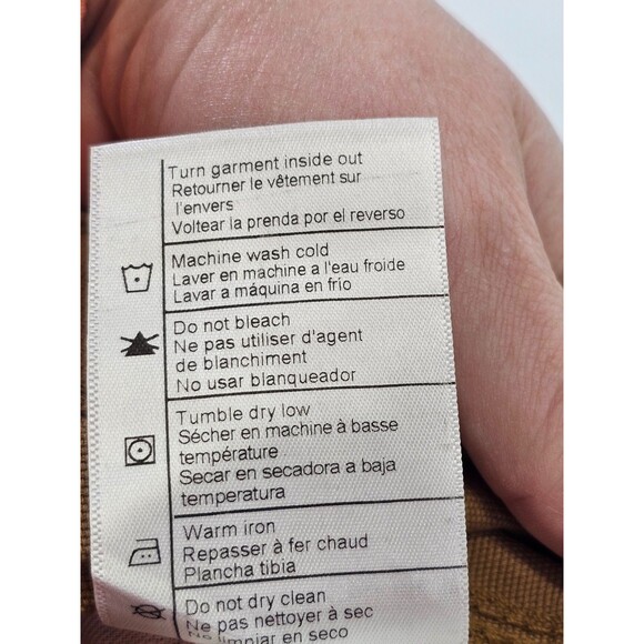 Carhartt Men's 44 Relaxed Fit Rigby 10" Dungaree Shorts Rugged Flex Tan New NWT - Picture 8 of 8